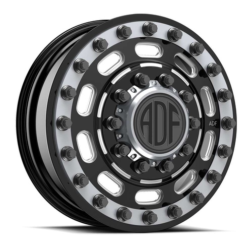 ADF Wheels Maximus Gloss Black/Machined W/ Gunmetal Accents - Part Number I401BA268220+132 ADF Wheels Maximus Gloss Black/Machined W/ Gunmetal Accents Photo