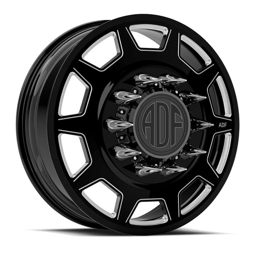 ADF Wheels Retro Gloss Black/Machined - Part Number D226BM268228-156 ADF Wheels Retro Gloss Black/Machined Photo