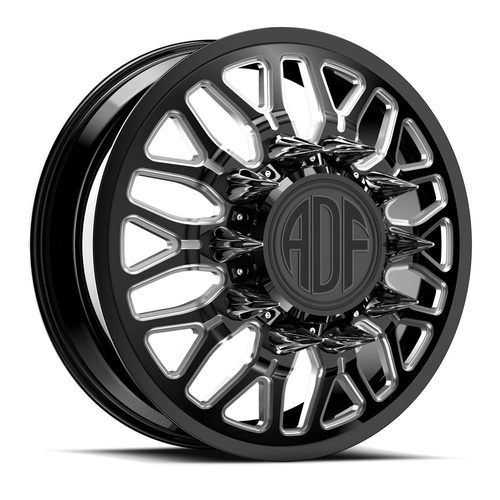 ADF Wheels Sp2 Gloss Black/Machined - Part Number D221BM208226+144 ADF Wheels Sp2 Gloss Black/Machined Photo