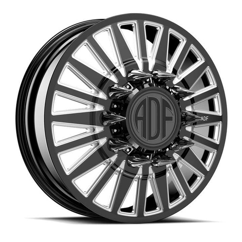 ADF Wheels Spartan Gloss Black/Machined - Part Number D222BM228221+144 ADF Wheels Spartan Gloss Black/Machined Photo