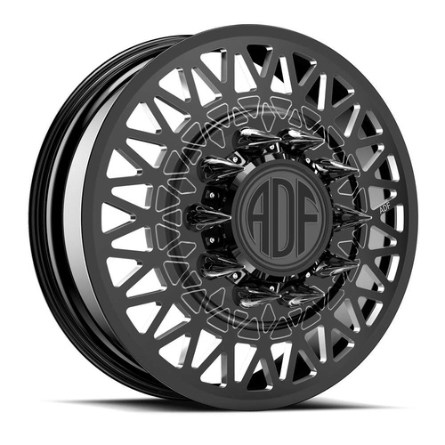 ADF Wheels The Rigger Gloss Black/Machined - Part Number D224BM268227+132 ADF Wheels The Rigger Gloss Black/Machined Photo