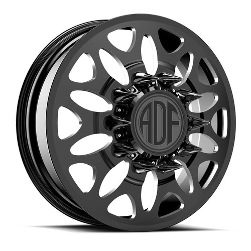 ADF Wheels Zyn Gloss Black/Machined - Part Number D225BM228225+144 ADF Wheels Zyn Gloss Black/Machined Photo