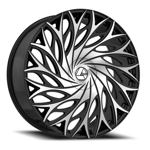 Azara AZA-525 Gloss Black Machined Photo