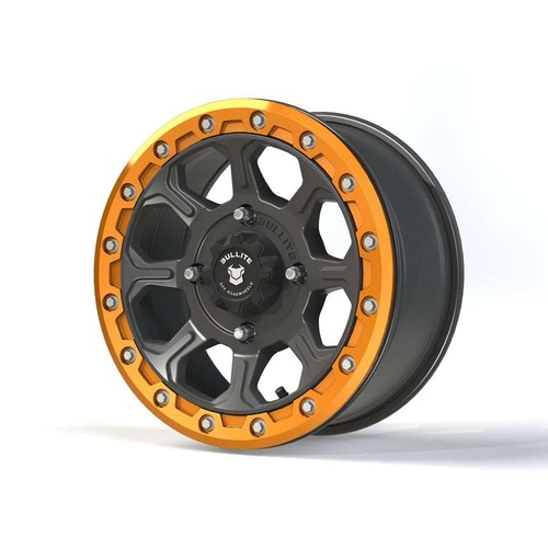 Bullite Bt-03 Gunmetal Gray W/ Aerospace Orange Beadlock Photo