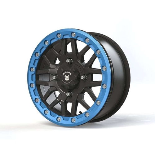 Bullite Bt-06 Satin Black W/ Sapphire Blue Beadlock - Part Number BT061407041371224 Bullite Bt-06 Satin Black W/ Sapphire Blue Beadlock Photo