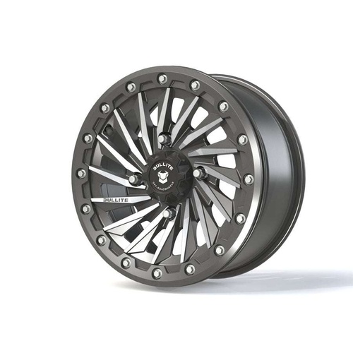 Bullite Bt-08 Gunmetal Gray W/ Gunmetal Gray Beadlock - Part Number BT081407041371111 Bullite Bt-08 Gunmetal Gray W/ Gunmetal Gray Beadlock Photo