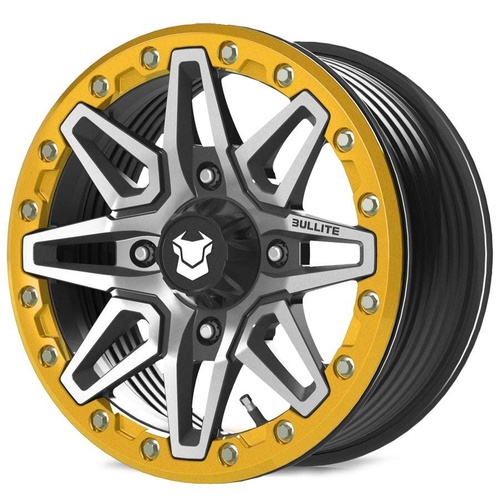 Bullite Pro-03 Satin Black W/ Neo Yellow Beadlock Photo