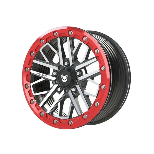 Bullite Pro-04 Satin Black W/ Bullite Red Beadlock - Part Number BS041507051141223 Bullite Pro-04 Satin Black W/ Bullite Red Beadlock Photo