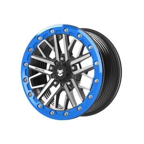 Bullite Pro-04 Satin Black W/ Sapphire Blue Beadlock - Part Number BS041507051141224 Bullite Pro-04 Satin Black W/ Sapphire Blue Beadlock Photo