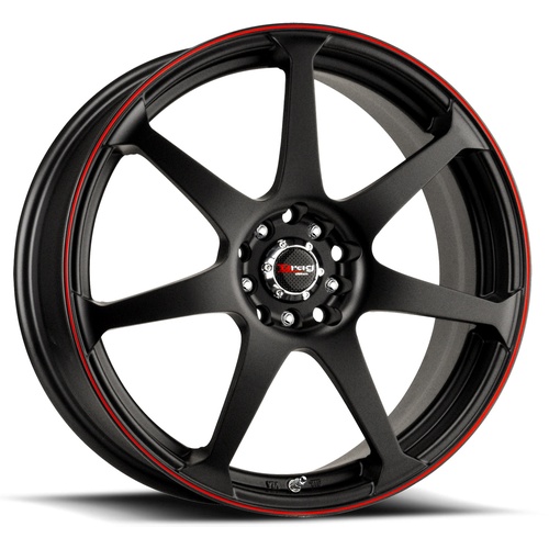 Drag Dr33 Gloss Black W/ Red Line Photo