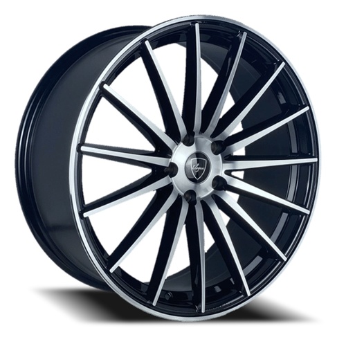 Elegance E007 Gloss Black Machined Photo