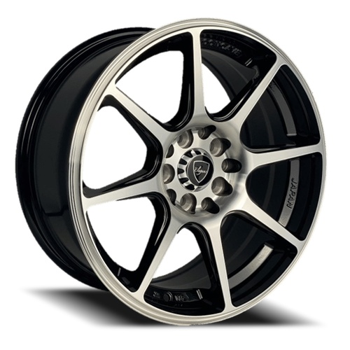 Elegance E22 Gloss Black Machined Photo