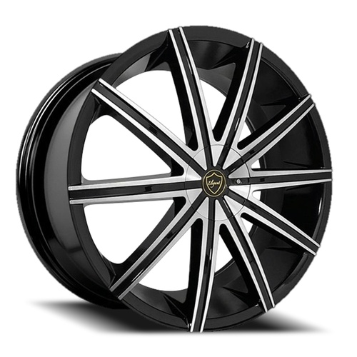 Elegance El908 Gloss Black Machined Photo