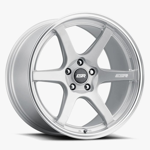 ESR AP6 Hyper Silver W/ Machined Lip - Part Number 99551422 APX6HS-ML 5X112 ESR AP6 Hyper Silver W/ Machined Lip Photo