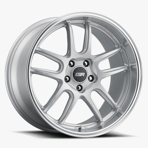 ESR AP8 Hyper Silver W/ Machined Lip - Part Number 80551422 APX8HS-ML 5X112 ESR AP8 Hyper Silver W/ Machined Lip Photo