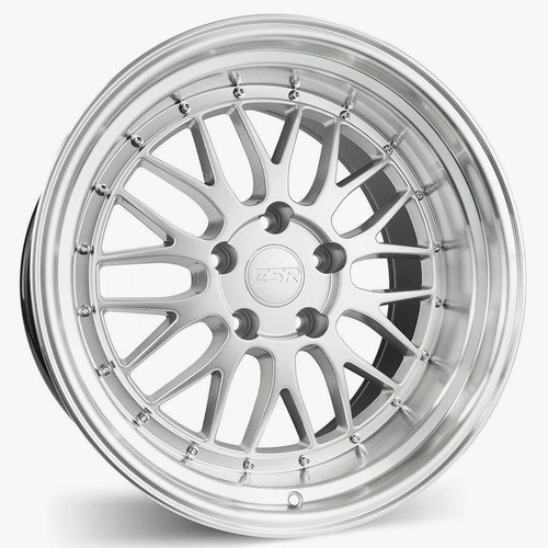 ESR SR05 Hyper Silver W/ Machined Lip - Part Number 80551422 SR05HS-ML 5X120.6 ESR SR05 Hyper Silver W/ Machined Lip Photo