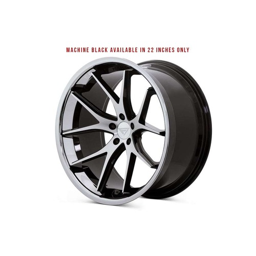 Ferrada FR2 Machined Black W/ Chrome Lip - Part Number FR22295108MA40 Ferrada FR2 Machined Black W/ Chrome Lip Photo
