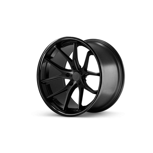 Ferrada FR2 Matte Black W/ Gloss Black Lip - Part Number FR2221055108MB35 Ferrada FR2 Matte Black W/ Gloss Black Lip Photo