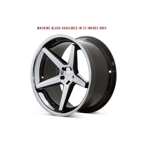 Ferrada FR3 Machined Black W/ Chrome Lip - Part Number FR3221055108MA35 Ferrada FR3 Machined Black W/ Chrome Lip Photo