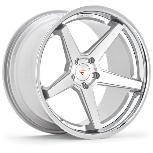 Ferrada FR3 Machined Silver W/ Chrome Lip - Part Number FR3221055108MS35 Ferrada FR3 Machined Silver W/ Chrome Lip Photo