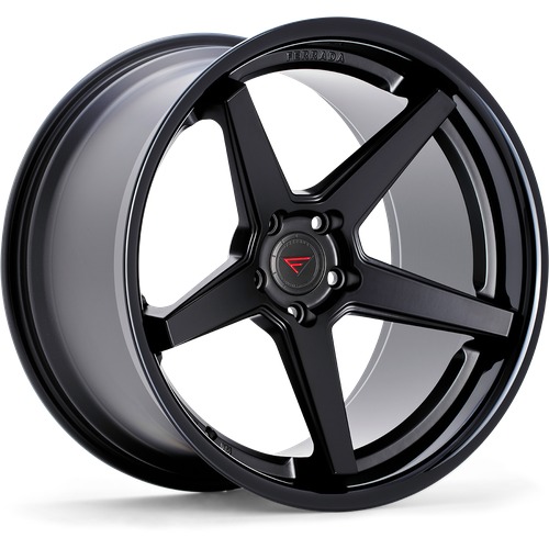 Ferrada FR3 Matte Black W/ Gloss Black Lip - Part Number FR3221055108MB35 Ferrada FR3 Matte Black W/ Gloss Black Lip Photo