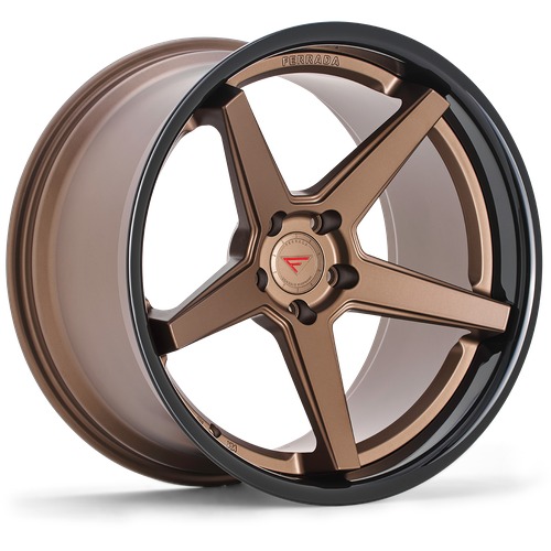 Ferrada FR3 Matte Bronze W Gloss Black Lip - Part Number FR3221055108BZ35 Ferrada FR3 Matte Bronze W Gloss Black Lip Photo