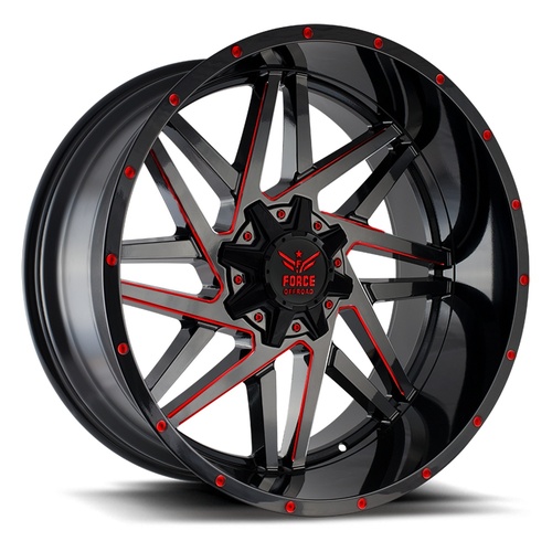 Force Off-Road Fo1 Red Milled - Part Number FO120106135/139.7-12R/M Force Off-Road Fo1 Red Milled Photo