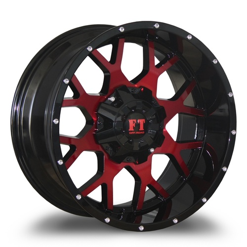 Full Throttle Ft0151 Gloss Black W/ Red Face Photo
