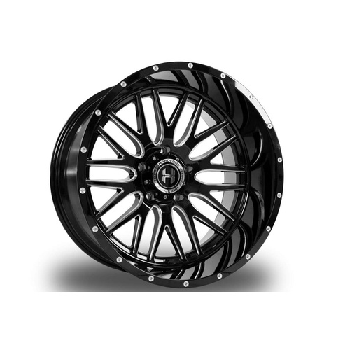 Hardcore Offroad Hc19 Gloss Black Milled - Part Number HC1920105127GBM-19 Hardcore Offroad Hc19 Gloss Black Milled Photo