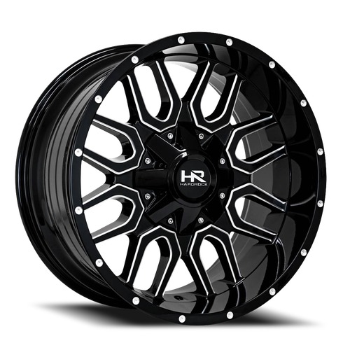 Hardrock Offroad H709 Gloss Black Milled - Part Number H709-221070125GBM Hardrock Offroad H709 Gloss Black Milled Photo