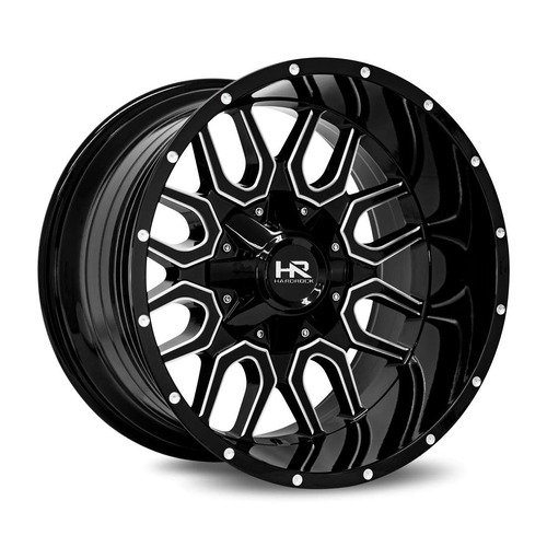 Hardrock Offroad H709 Gloss Black Milled - Part Number H709-209081000GBM Hardrock Offroad H709 Gloss Black Milled Photo