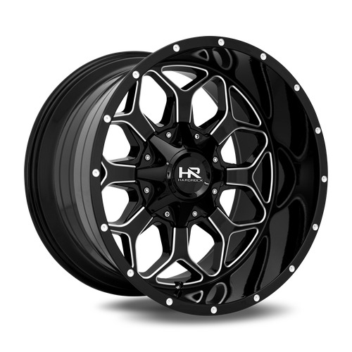 Hardrock Offroad Indestructible H712 Gloss Black Milled Photo