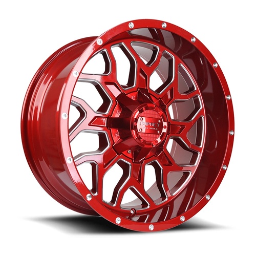 Impact Off-Road 813 Red Milled Photo