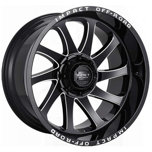 Impact Off-Road 825 Gloss Black Milled Photo