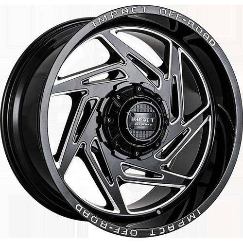 Impact Off-Road 830 Gloss Black Milled Photo