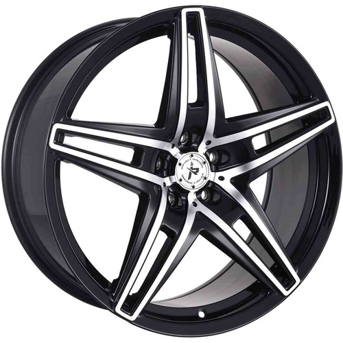 Impact 604 Gloss Black Machined Photo