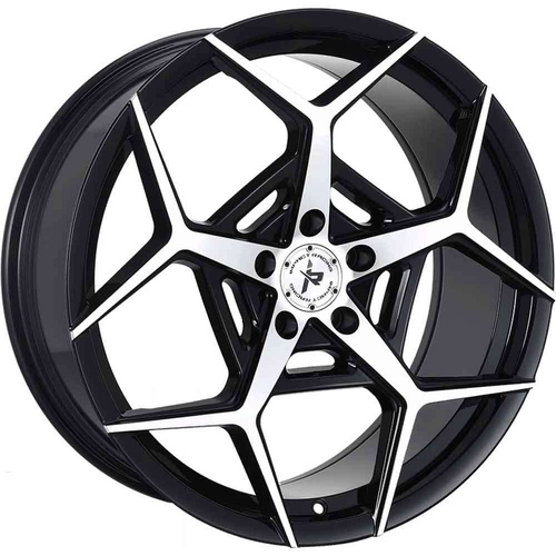 Impact 607 Gloss Black Machined Photo