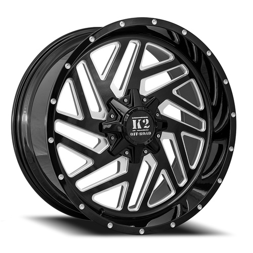 K2 Rampage K19 Gloss Black Milled - Part Number K192210655135-18GBML K2 Rampage K19 Gloss Black Milled Photo