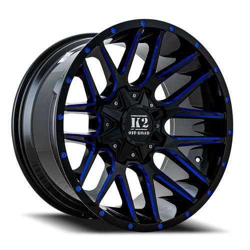 K2 Venom K18 Black W/ Blue Milling - Part Number K182010655135-12BML K2 Venom K18 Black W/ Blue Milling Photo