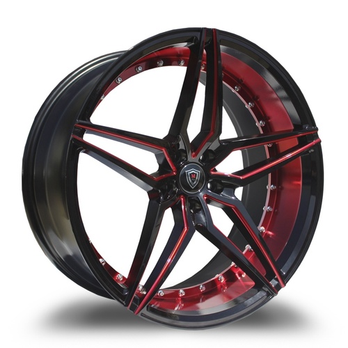 Marquee Wheels M3259 Black & Red Photo