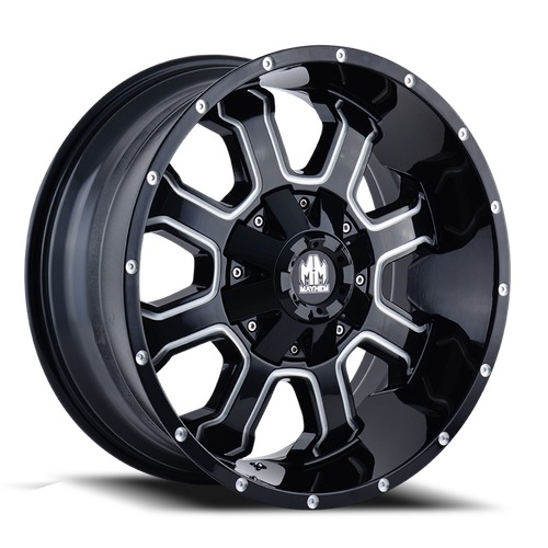 Mayhem Fierce 8103 Gloss Black W/ Milled Spokes Photo