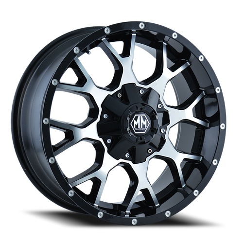 Mayhem Warrior 8015 Black W/ Machined Face - Part Number 8015-2970B18 Mayhem Warrior 8015 Black W/ Machined Face Photo