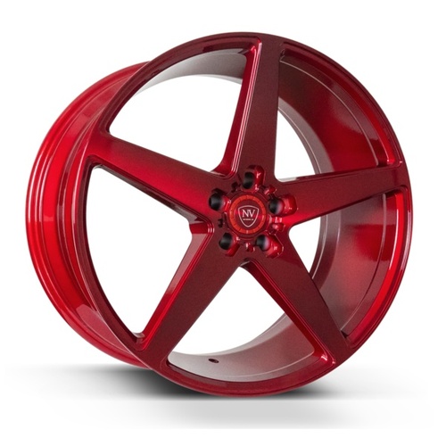 NV Wheels Nvv Brushed Red Photo