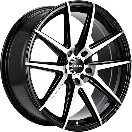 NS Wheels Ns1503 Gloss Black Machined - Part Number NS1503167026+38BMF NS Wheels Ns1503 Gloss Black Machined Photo