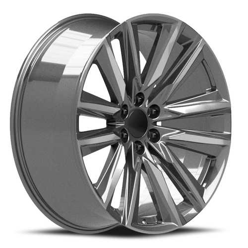 OE Wheels Ca91 Gunmetal With Polished Face Photo