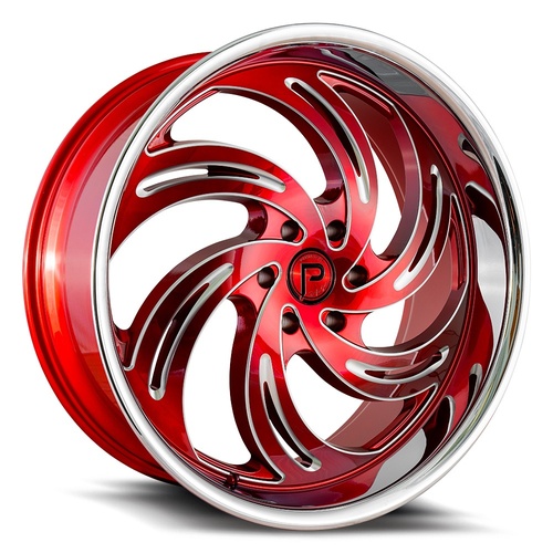Pinnacle Pheonix P300 Candy Red Milled W/ Stainless Lip Photo