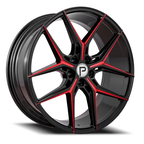 Pinnacle Splendent P204 Black W/ Red Milling Photo