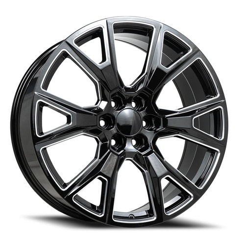 Replica 1 C19 Gloss Black Milled - Part Number REPC1924106139+31D-A1 Replica 1 C19 Gloss Black Milled Photo