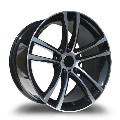 Replica Wheels R8916 Black Machined - Part Number 8916F188512032BP Replica Wheels R8916 Black Machined Photo