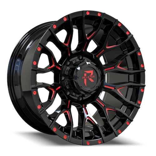 Revenge Rv201 Black Milled With Red Tint Photo